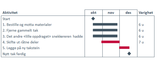 Figur 1 prosjektplan