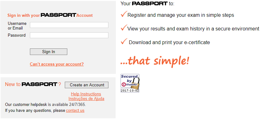 passport account sign in
